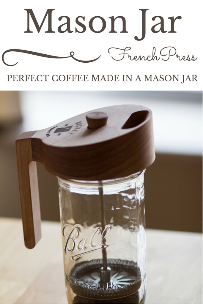 Mason Jar French Press + Giveaway The Domestic Wildflower